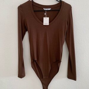 Chocolate Brown Womens bodysuit